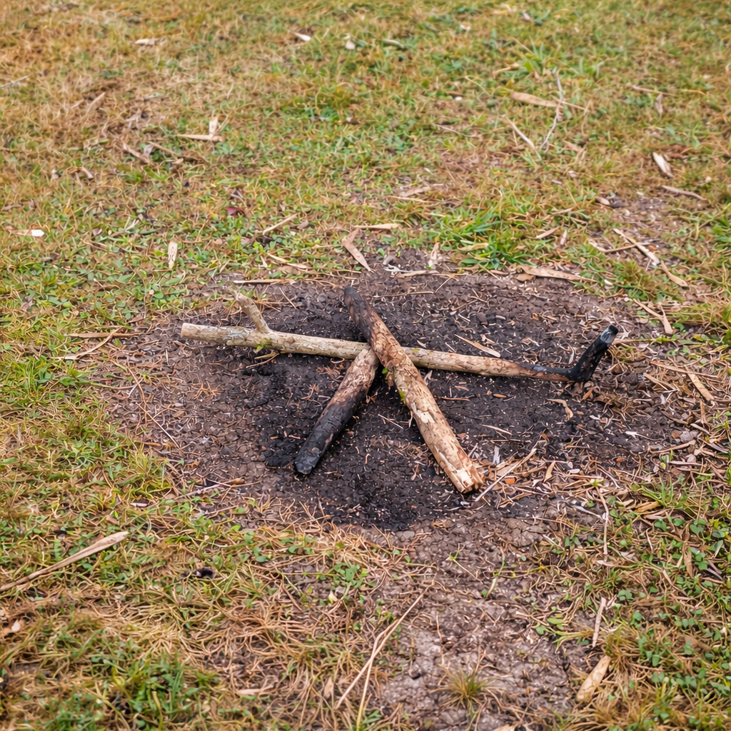 Fuego en zonas no autorizadas, Parque Tepuhueico, Provincia de Chiloé, región de Los Lagos. Créditos Parque Tepuhueico