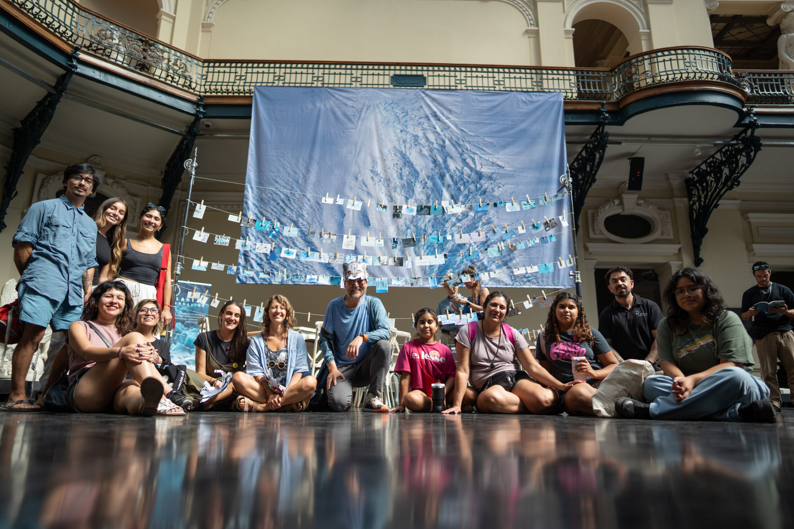 4 Taller “Fragmentos glaciares” de Fundación Plantae, en Museo Nacional de Bellas Artes. Créditos Mariana Canobra